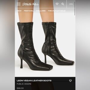LEON VEGAN LEATHER BOOTS
PUBLIC DESIRE